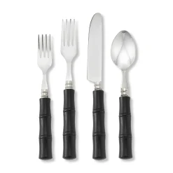 Chefanie Black "Bamboo" Flatware New