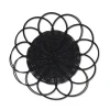 Chefanie Black Banded Chargers (4) Clearance