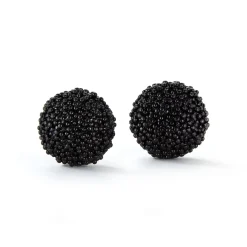 Chefanie Black Caviar Earrings Discount