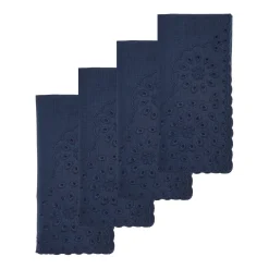 Chefanie Blue Eyelet Dinner Napkins (4) Clearance