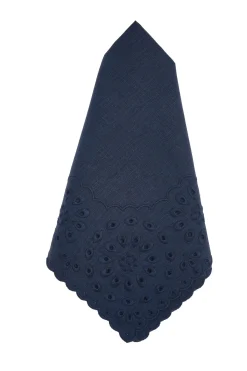 Chefanie Blue Eyelet Dinner Napkins (4) Clearance