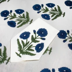 Chefanie Blue Poppy Tablecloth Outlet