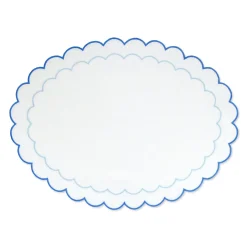 Chefanie Blue Scalloped Placemat