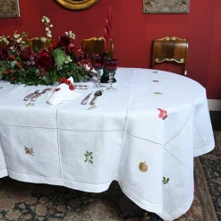 Chefanie Botanical Christmas Tablecloth Sale