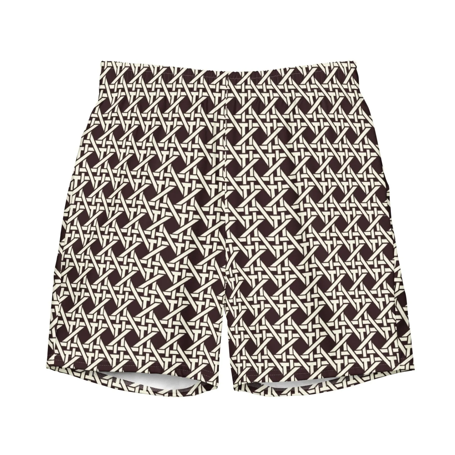 Chefanie Brown Cane Swim Trunks Best