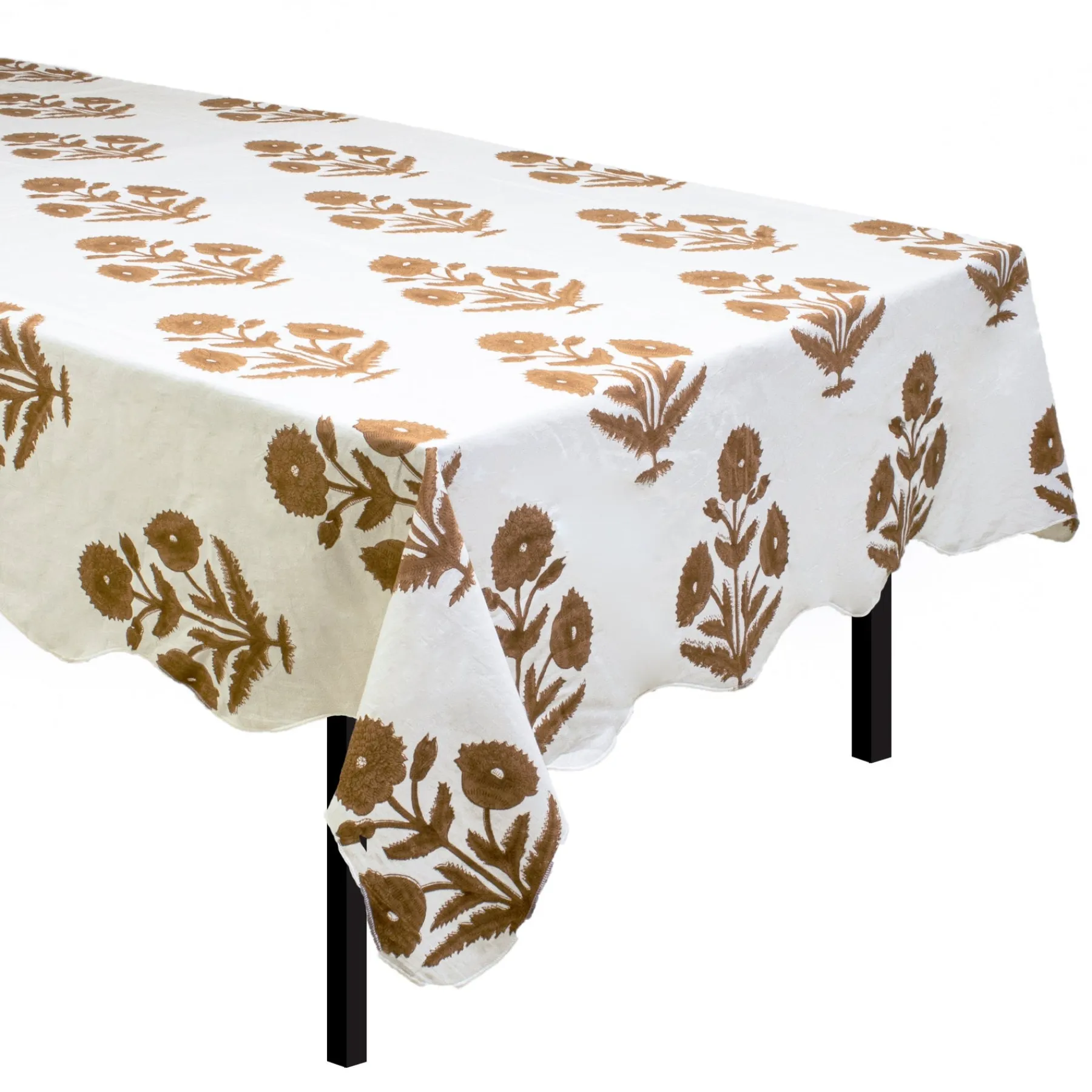 Chefanie Brown Poppy Tablecloth Sale