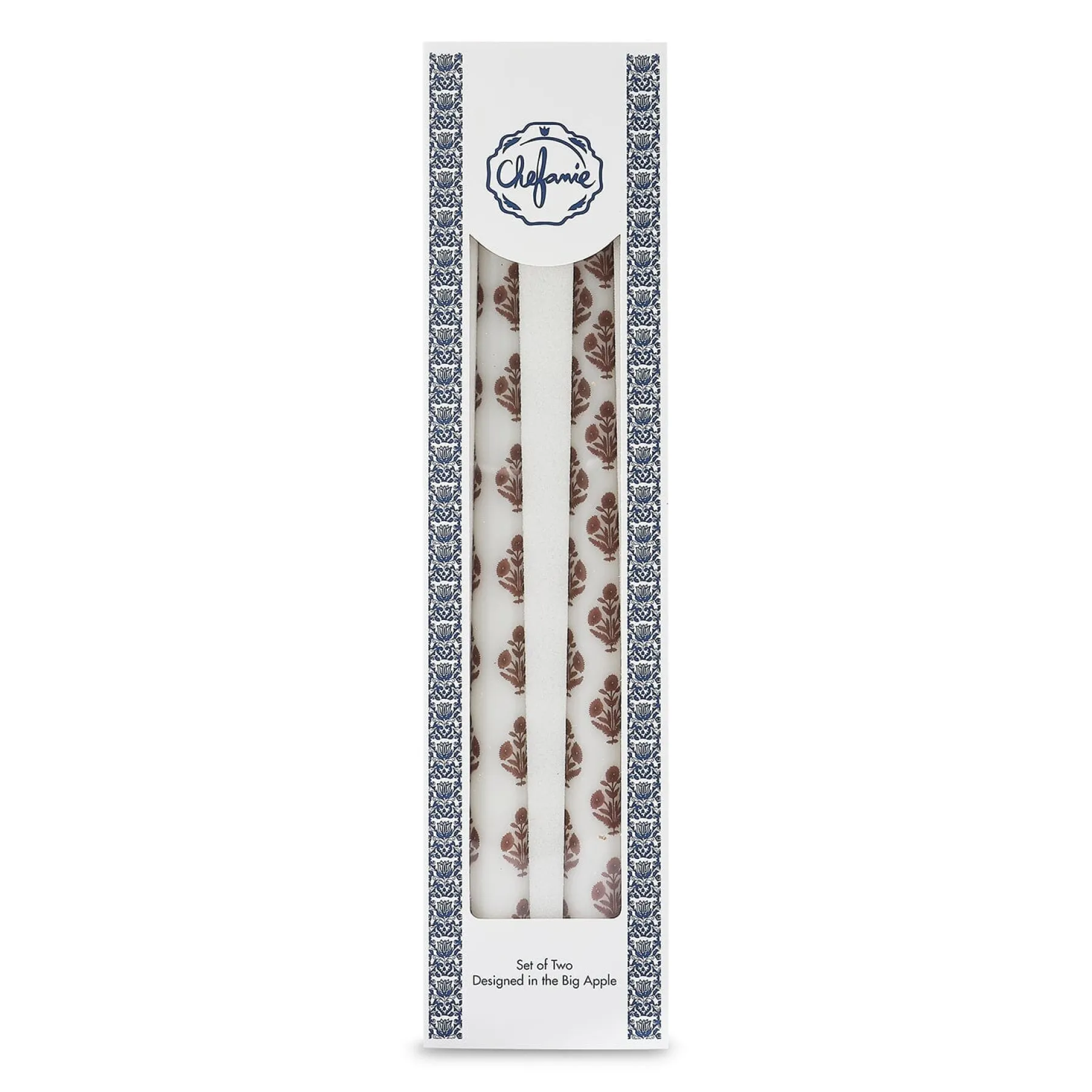 Chefanie Brown Poppy Tapers (2) Clearance