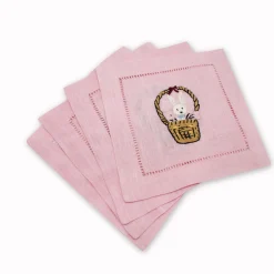 Chefanie Bunny Basket Cocktail Napkins (4) New
