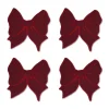 Chefanie Burgundy Bow Cocktail Napkins (4) Best
