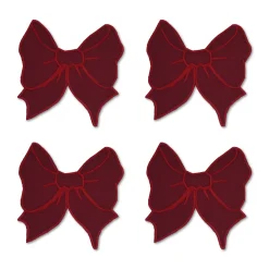 Chefanie Burgundy Bow Cocktail Napkins (4) Best