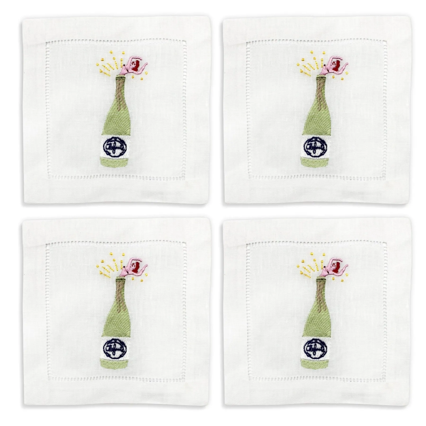 Chefanie Champagne Girl Cocktail Napkins (4) Outlet