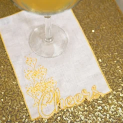 Chefanie Cheers Cocktail Napkins (4) Outlet