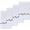 Chefanie Christmas Lights Hand Towels (4) New