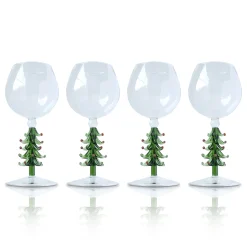 Chefanie Christmas Stem Glass Sale