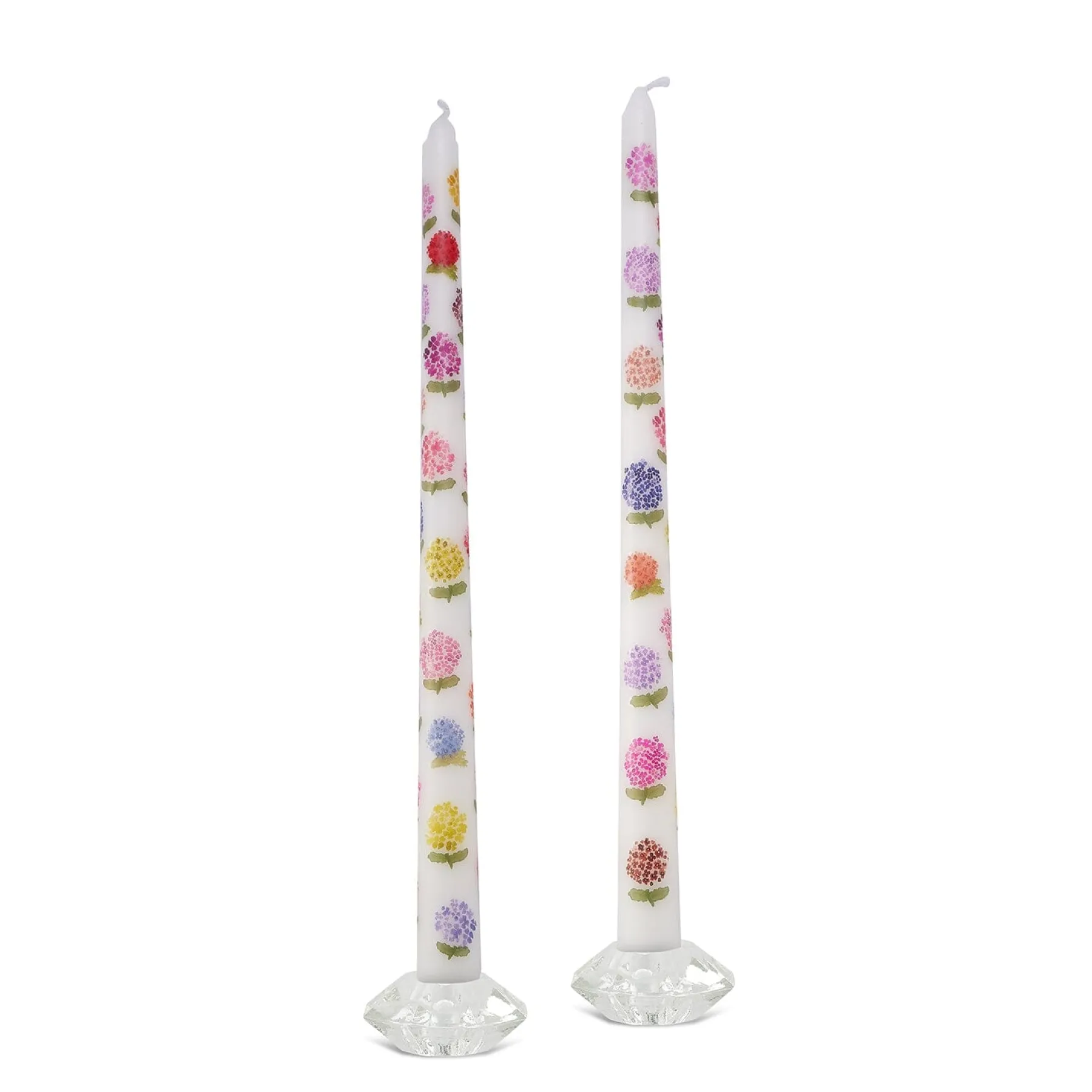 Chefanie Colored Hydrangea Tapers (2) Clearance