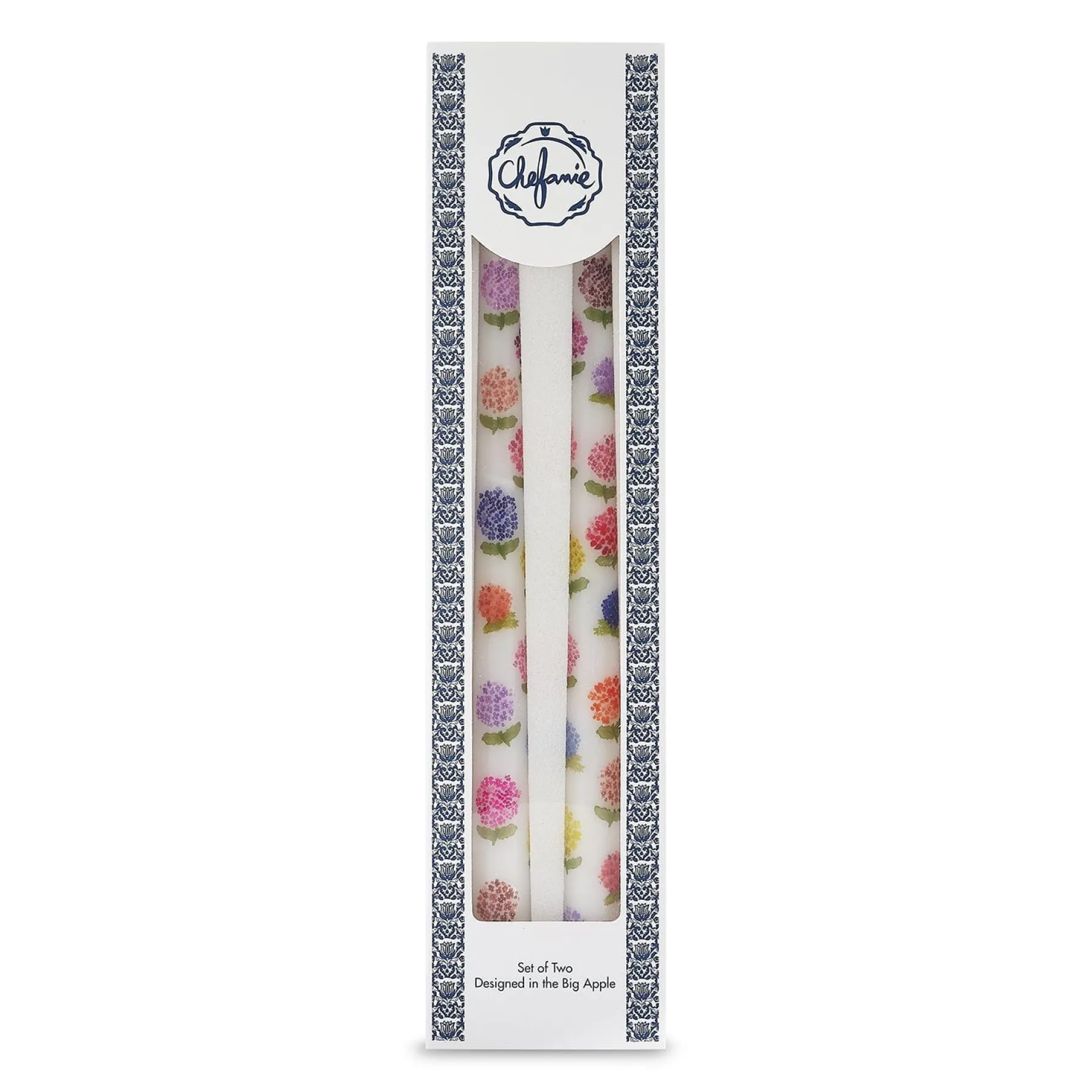 Chefanie Colored Hydrangea Tapers (2) Clearance