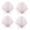 Chefanie Coral Coquilles Cocktail Napkins (4) New