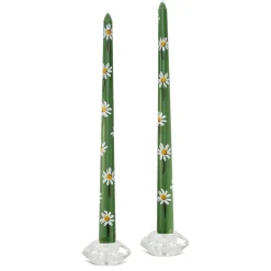 Chefanie Crazy Daisy Patterned Tapers (2) Outlet