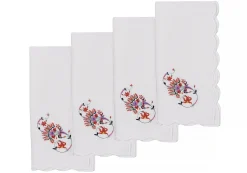 Chefanie Floral "S" Dinner Napkins (4) Discount