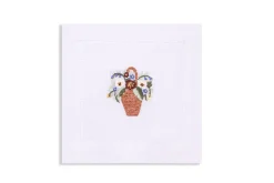 Chefanie Flower Basket Cocktail Napkins (4) Discount