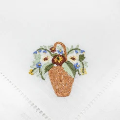 Chefanie Flower Basket Dinner Napkins (4)