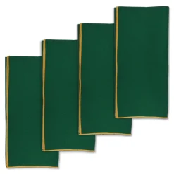 Chefanie Gold & Green Dinner Napkins (4) Discount