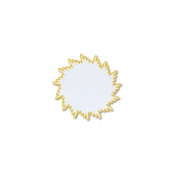 Chefanie Gold Sunburst Cocktail Napkins (4) Sale