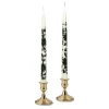 Chefanie Green Chinoiserie Painted Tapers (2) Sale