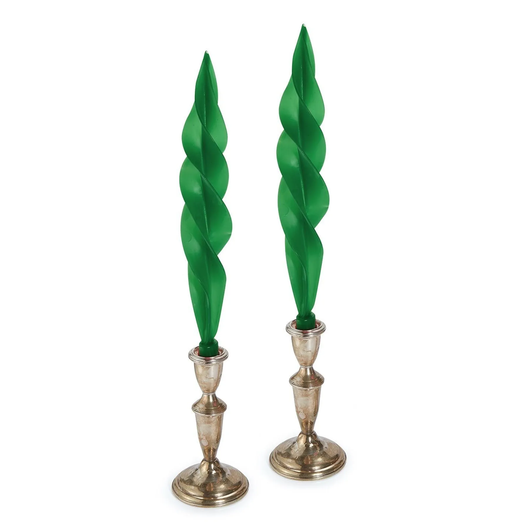 Chefanie Green Feather Candles (2) Outlet