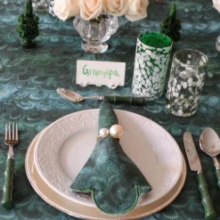 Chefanie Green Marble Tablecloth Hot