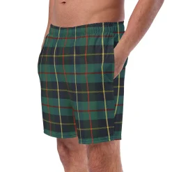Chefanie Green Plaid Swim Trunks Sale
