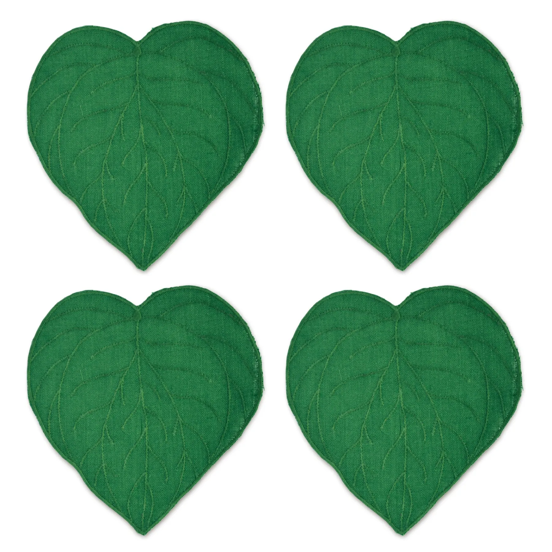 Chefanie Heart Leaf Cocktail Napkins (4) Sale
