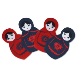Chefanie Matryoshka Cocktail Napkins (4) Hot