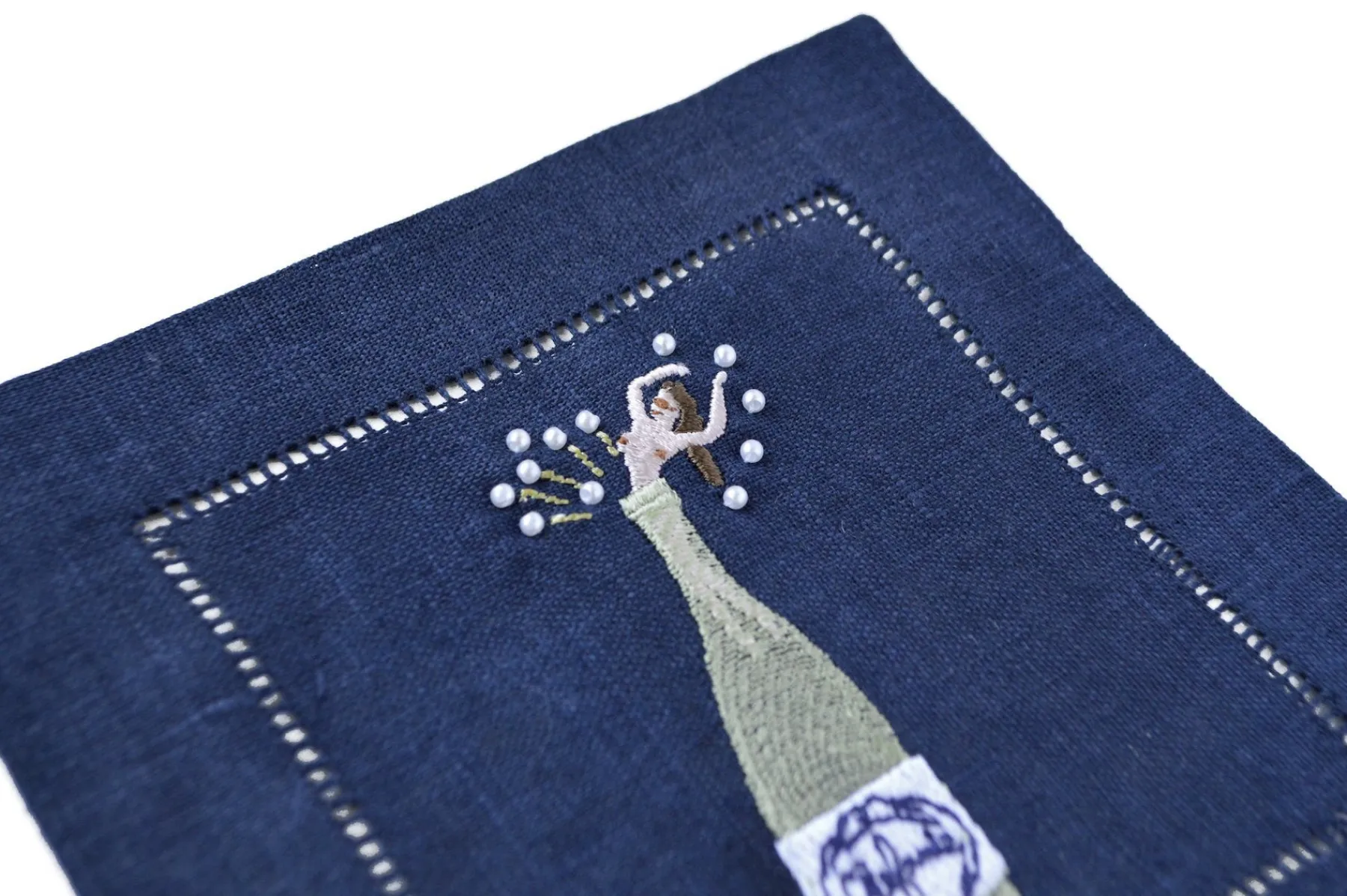 Chefanie Midnight Champagne Girl Cocktail Napkins (4) Online