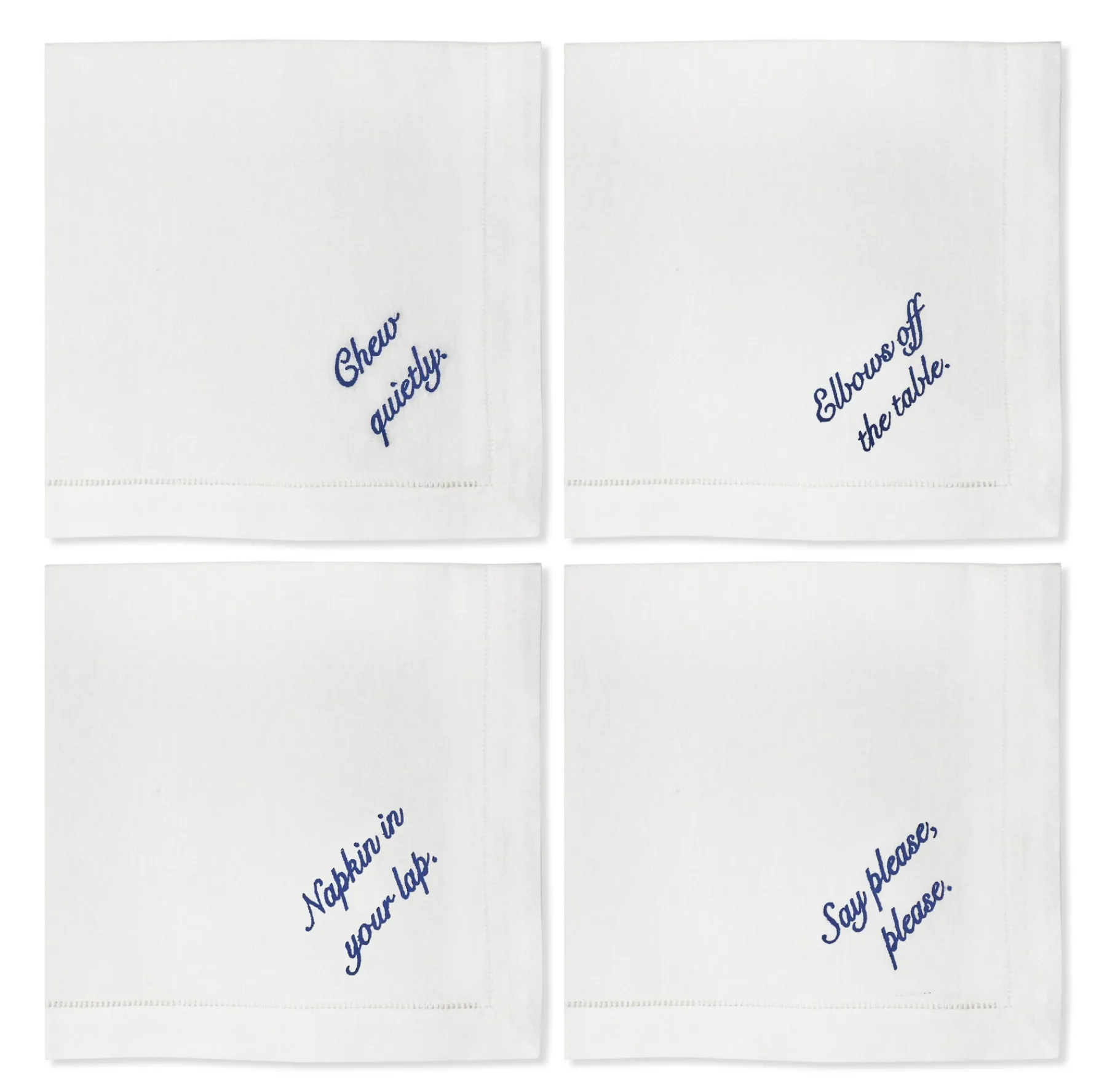 Chefanie Miss Manners Dinner Napkins (4) Clearance