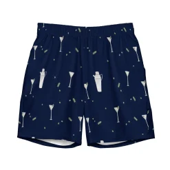 Chefanie Navy Martini Swim Trunks Discount