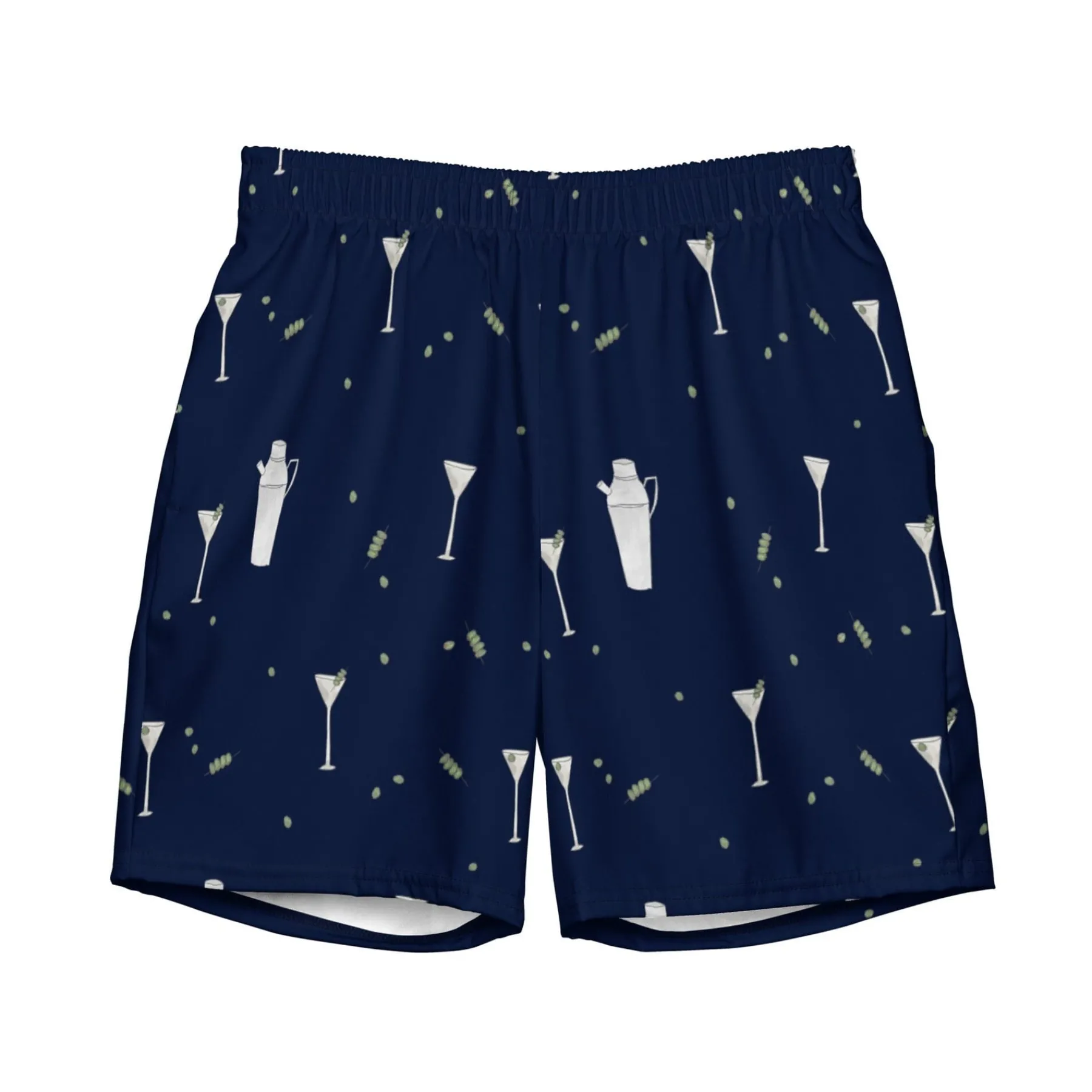 Chefanie Navy Martini Swim Trunks Discount
