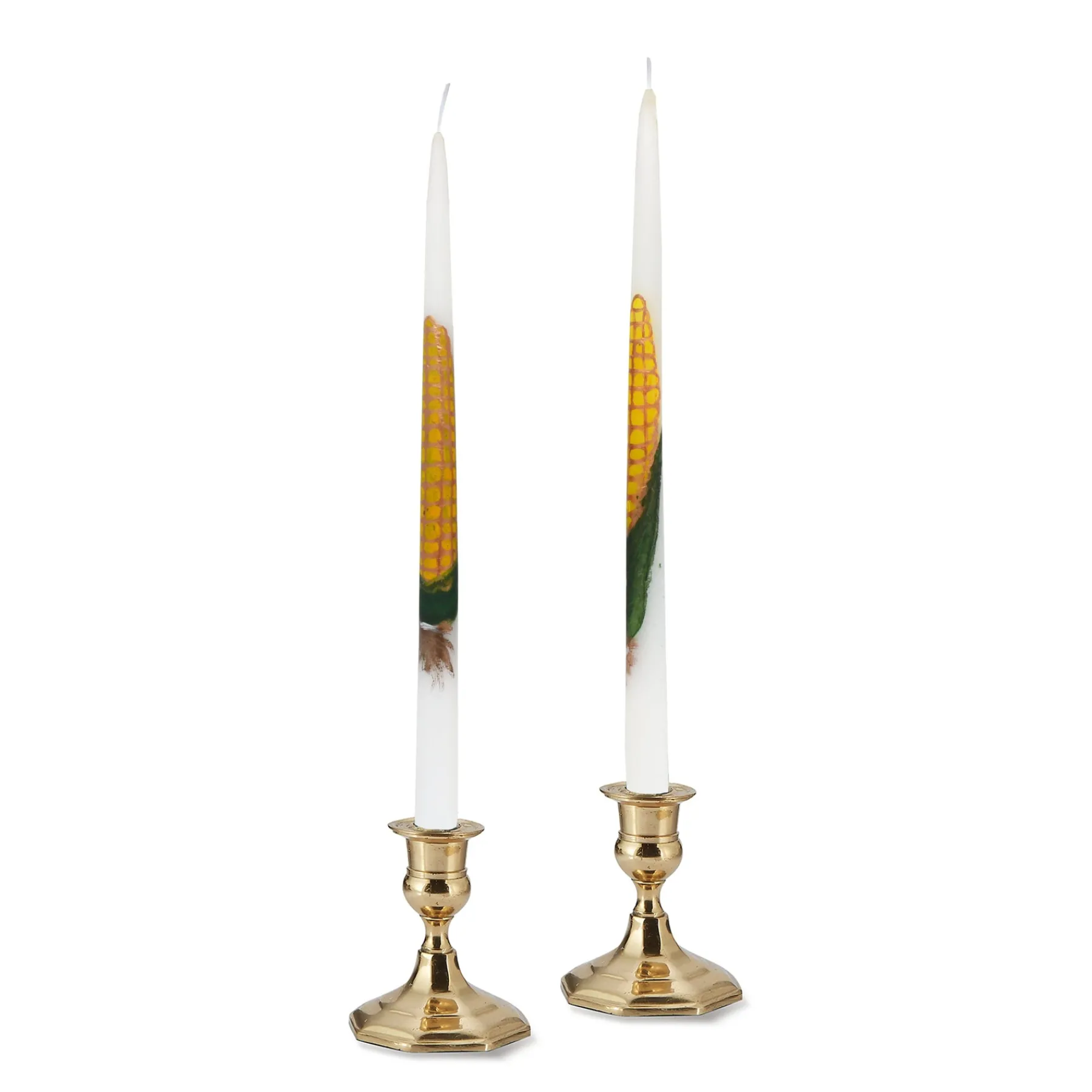 Chefanie Painted Corn Taper Candles (2) Online