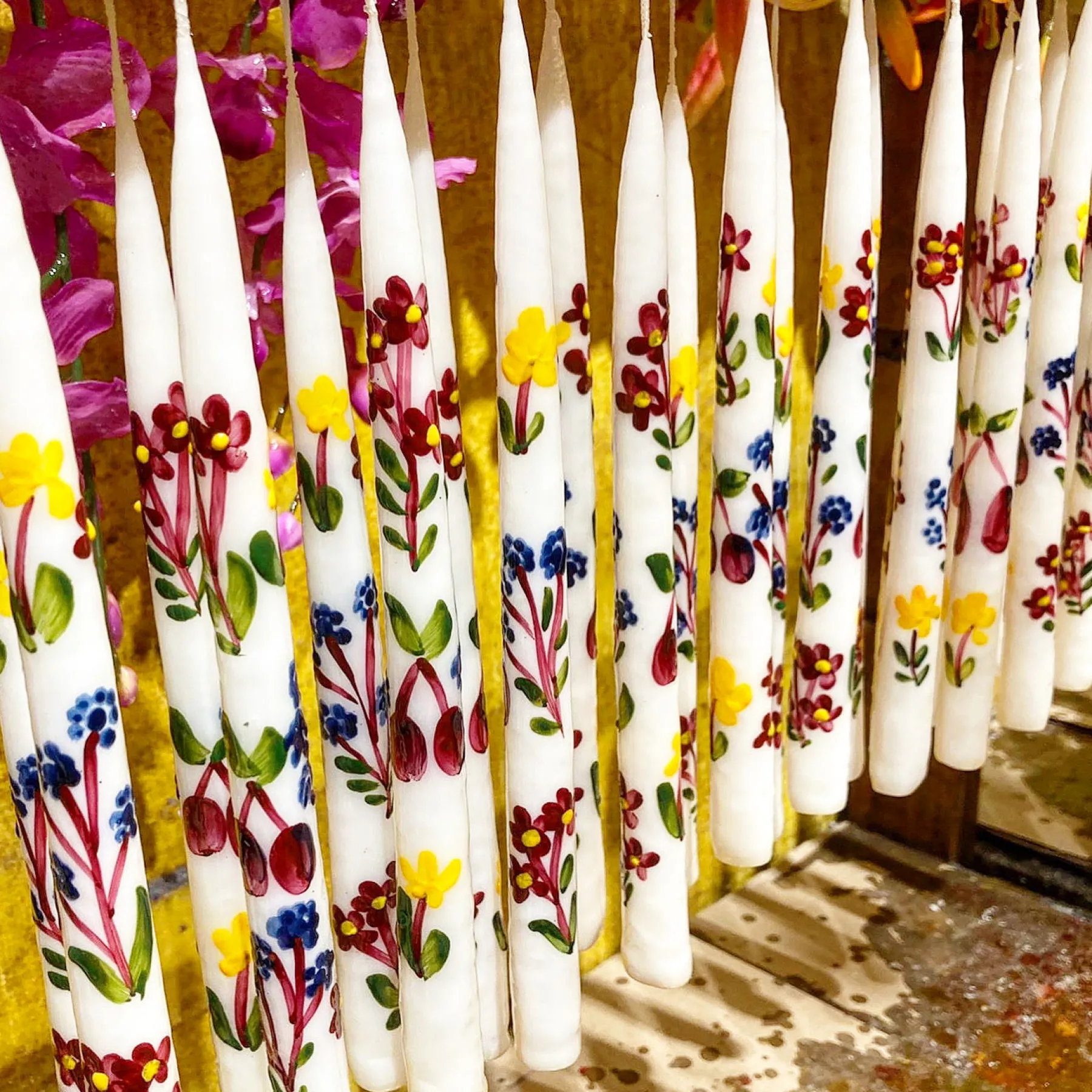 Chefanie Painted Fall Fruit Tapers (2) Best