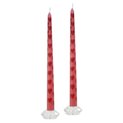 Chefanie Painted Heart Tapers (2) New