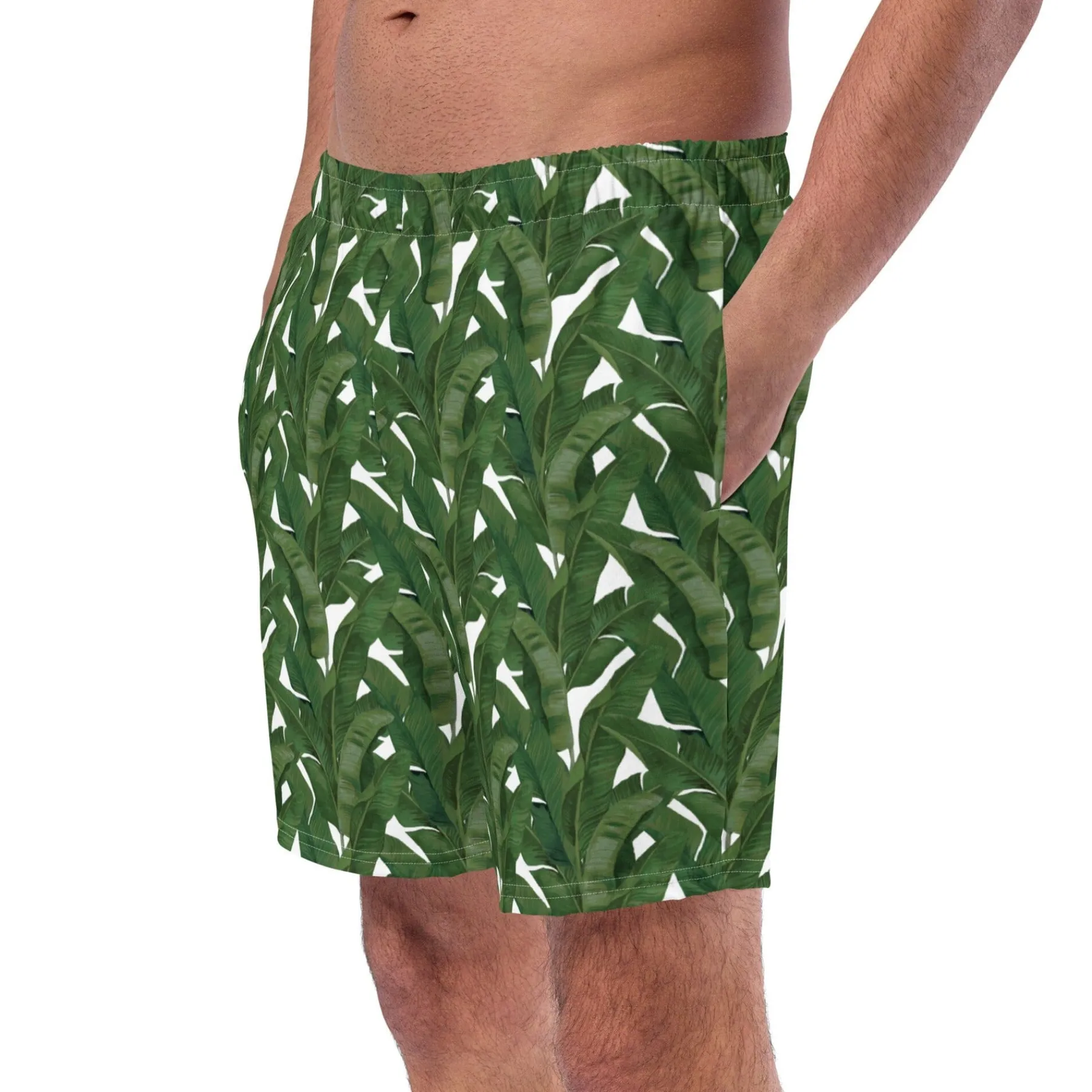 Chefanie Palm Leaf Swim Trunks Hot