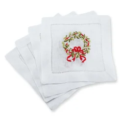 Chefanie Pearl Wreath Cocktail Napkins (4) Online