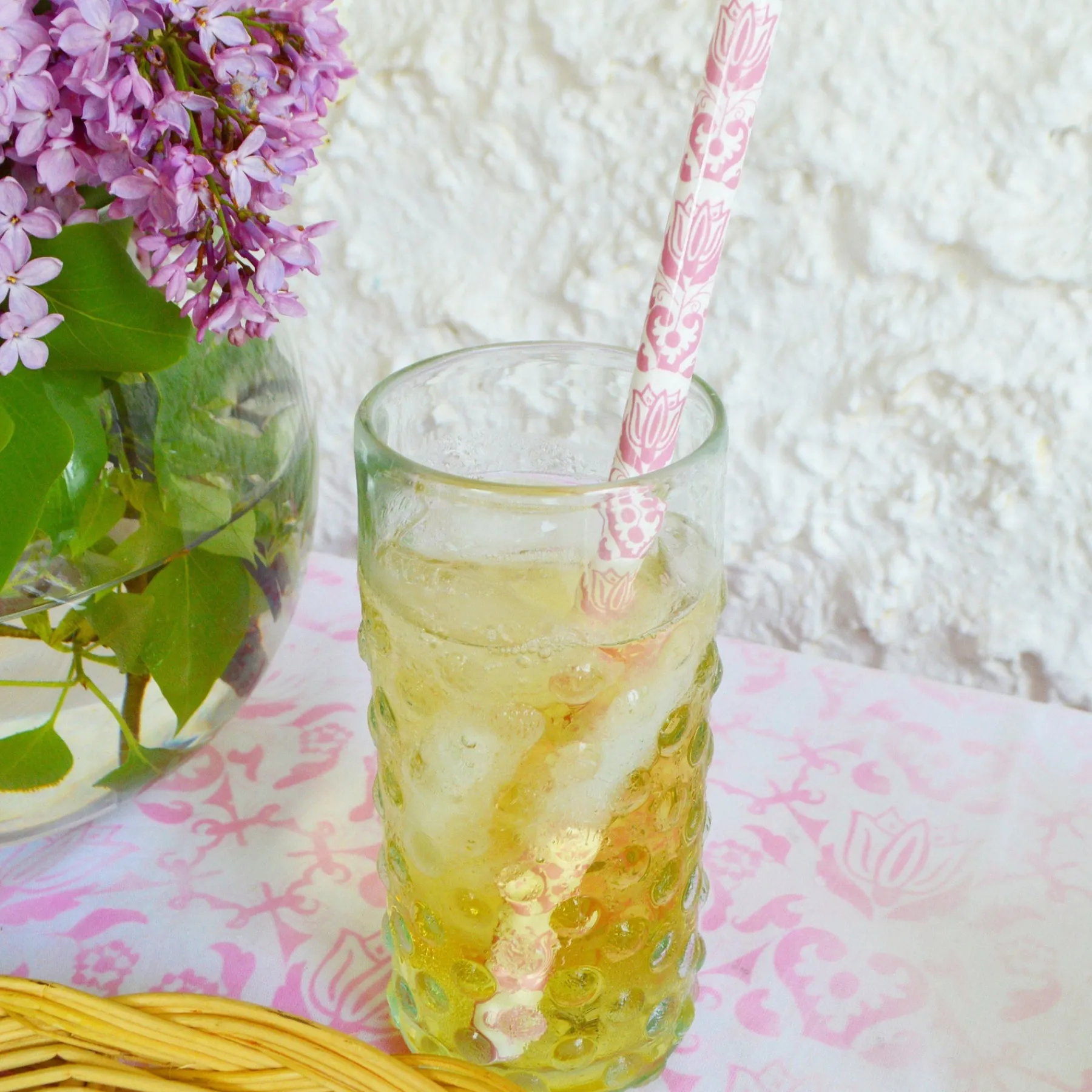 Chefanie Pink & White Ceramic Straws (4) Clearance