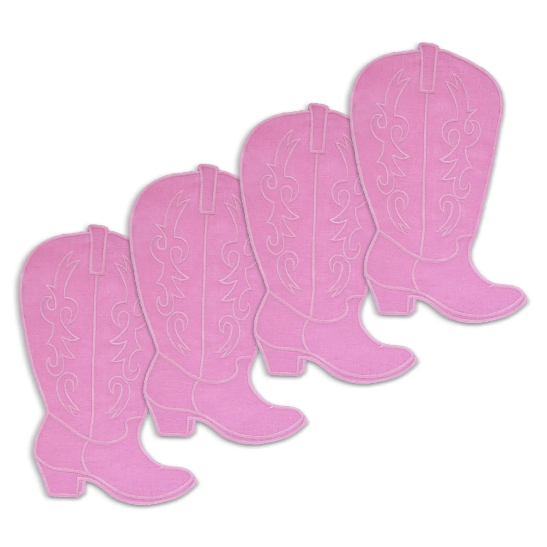 Chefanie Pink Cowboy Boot Cocktail Napkins (4)