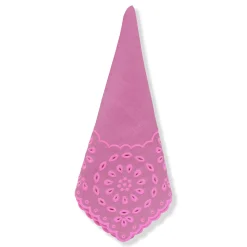 Chefanie Pink Eyelet Dinner Napkins (4) Discount