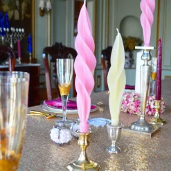 Chefanie Pink Feather Candles (2) Discount