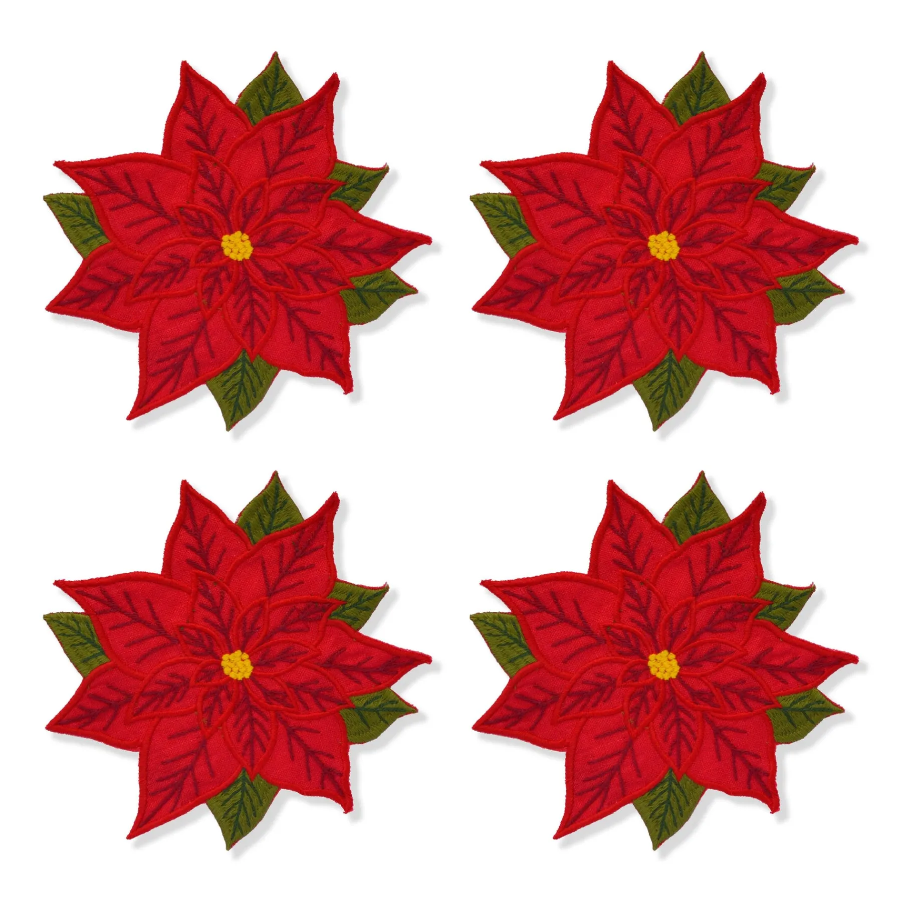 Chefanie Poinsettia Cocktail Napkins (4) Best