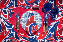 Chefanie Red Curly Embossed Placemat Outlet