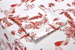 Chefanie Red Toile Tablecloth Outlet