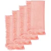 Chefanie Salmon Fringe Dinner Napkins Sale